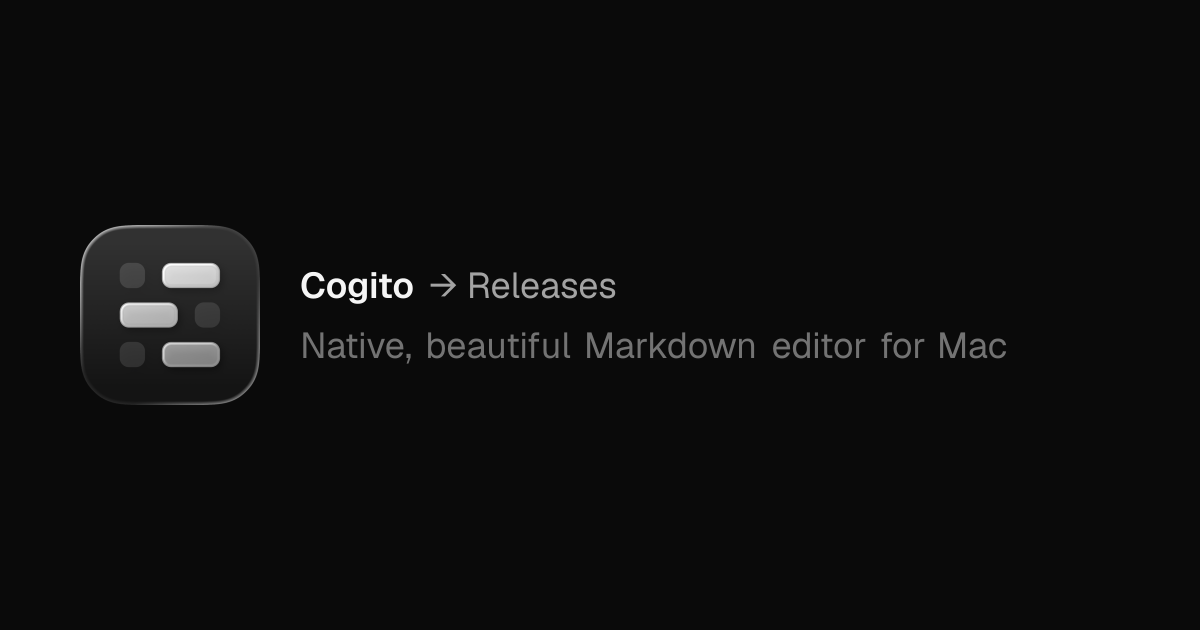 Releases · Cogito
